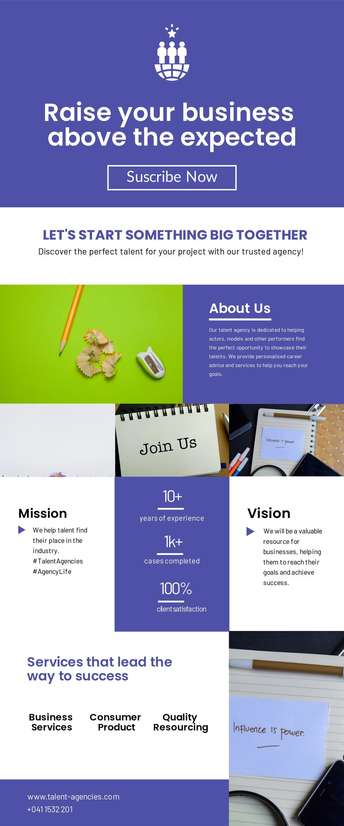 Talent Operations Newsletter Format Launch Talent Agencies with Newsletters Editable Designs in Seconds