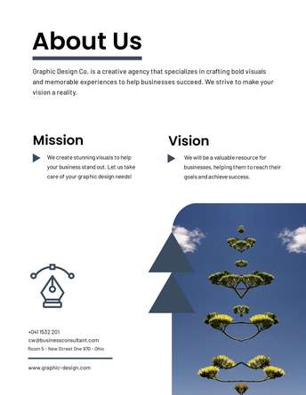 Stand Out with Stunning About Us Design for Graphic Marketing