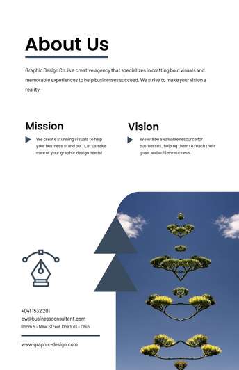 Stand Out with Stunning About Us Design for Graphic Marketing