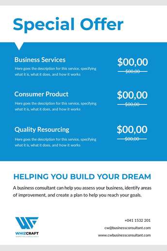 Boost Professional Services Business with Best Special Offers Designs