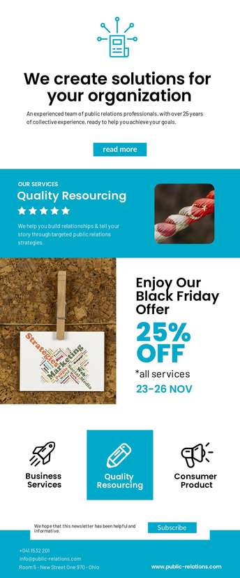Top Newsletters Designs for Your Public Relations Business Success
