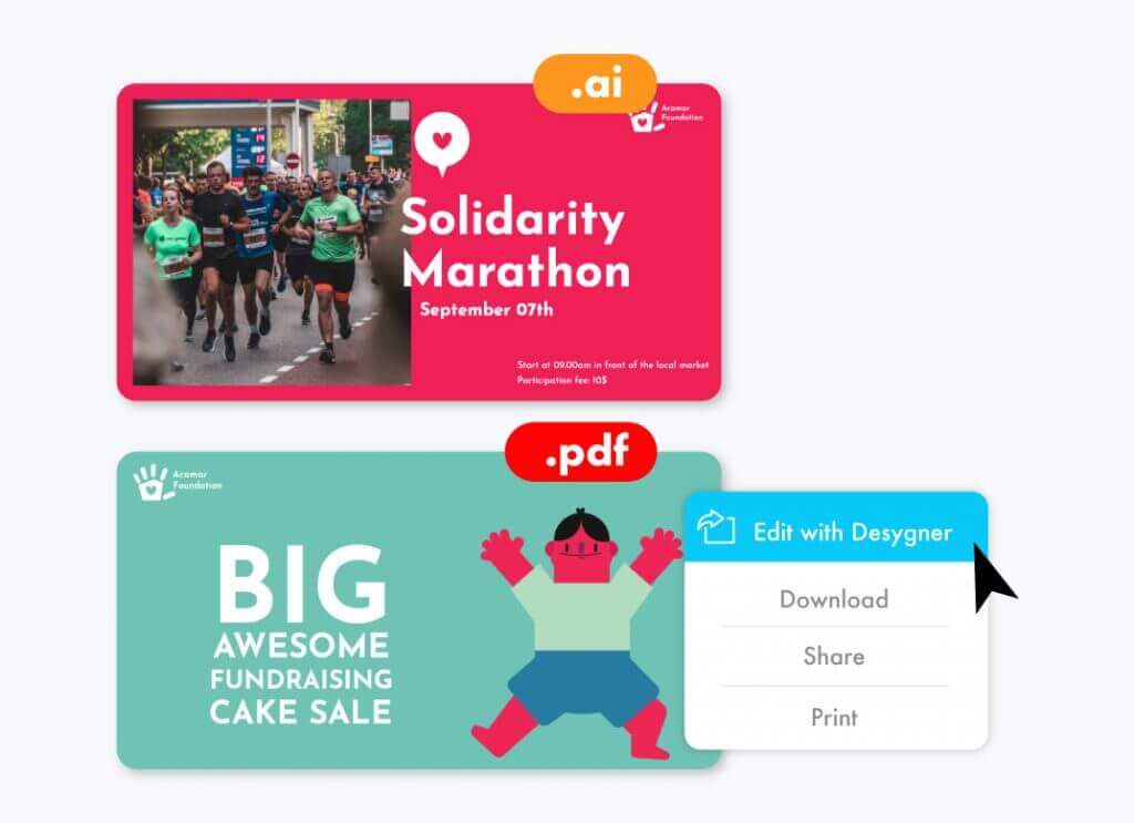 Turn existing PDF files into branded templates Turn existing PDF files into branded templates