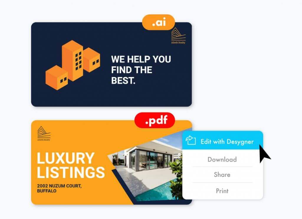 Real estate marketing made easy with branded templates Real estate marketing made easy with branded templates