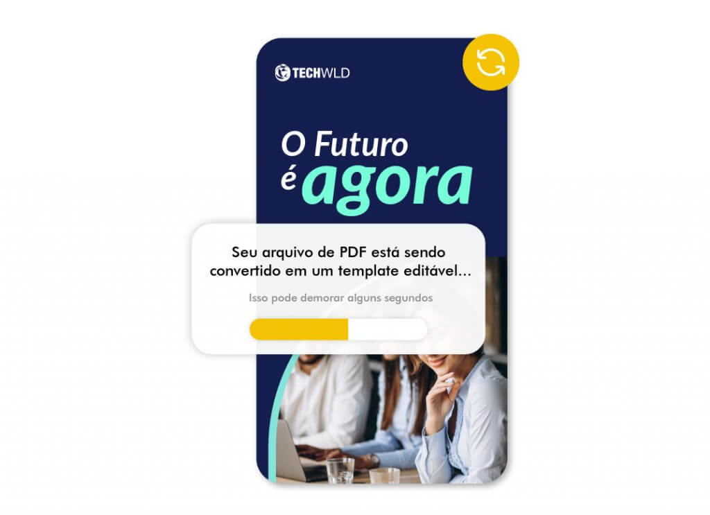 Converta seus arquivos de PDF, InDesign e Microsoft em templates totalmente editáveis Converta seus arquivos de PDF, InDesign e Microsoft em templates totalmente editáveis