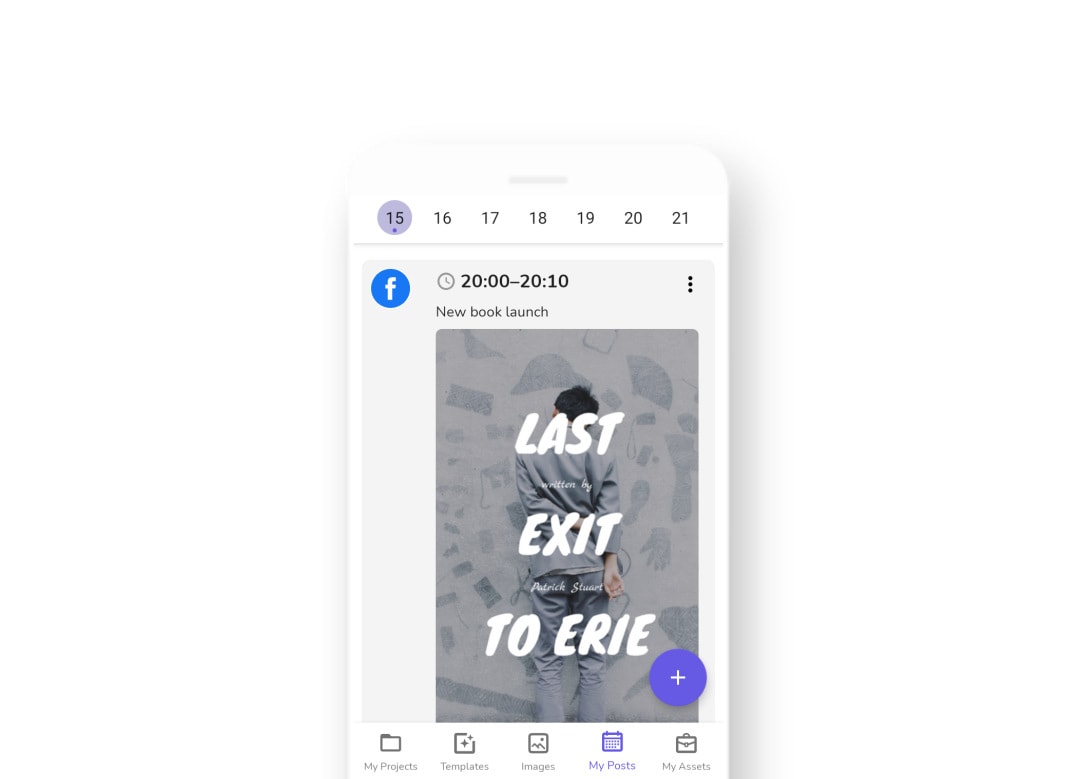 How to schedule social media posts (app)
