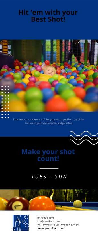 Launch Your Pool Halls Business with Instant Editable Newsletters Designs