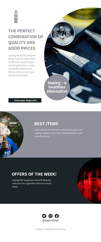 Top Newsletter Templates for Vape Shops Business - Get Noticed!