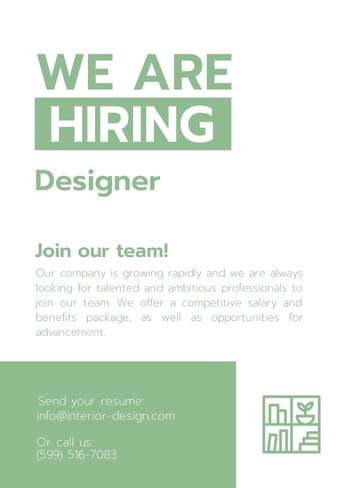 Best Recruitment Templates for Interior Design Business - Get Now!