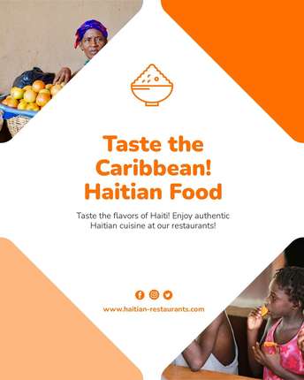 Launch your Haitian Restaurants business with customizable brand material!