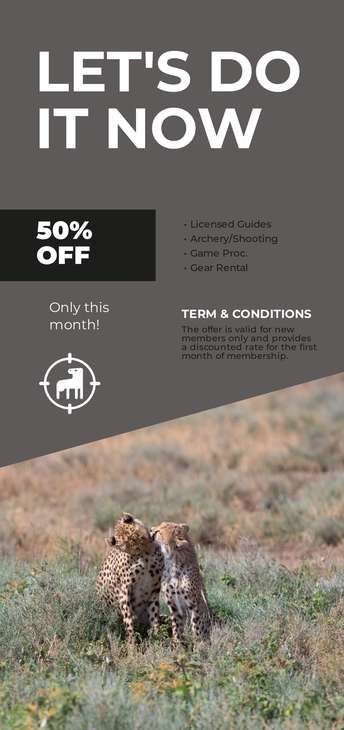 Get the Best Special Offers Templates for Your Wildlife Hunting Ranges ...