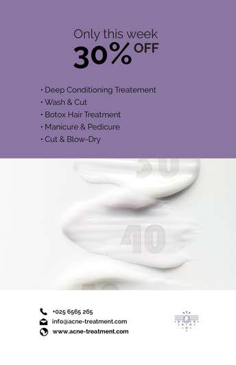 Launch Acne Treatment Business with Outdoor Banners Editable Designs Fast