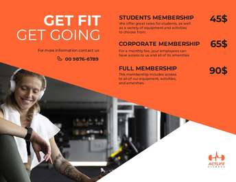 Launch Active Life Business with Memberships Editable Designs Instantly