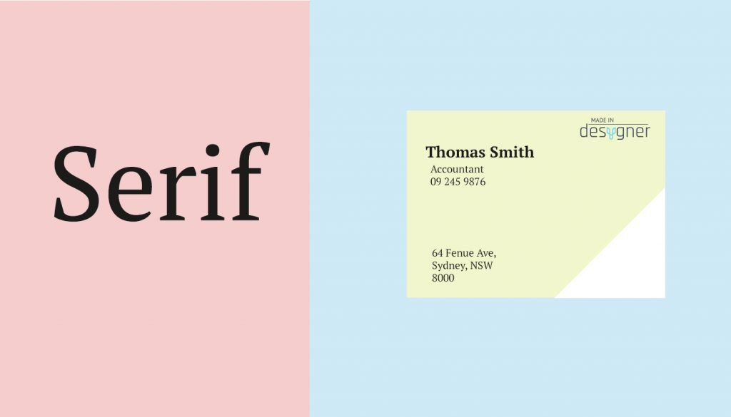 Serif Design Example