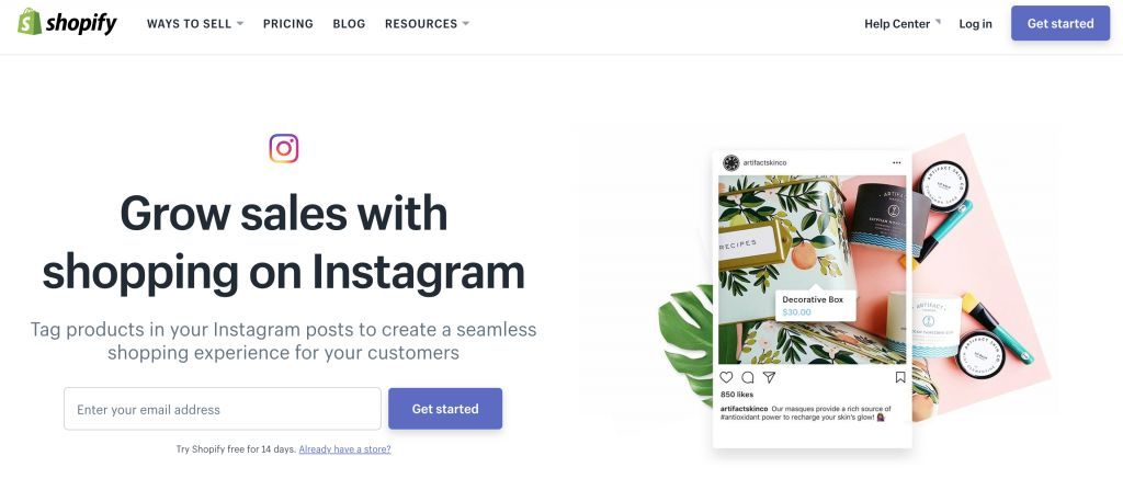 Shopify Instagram Business