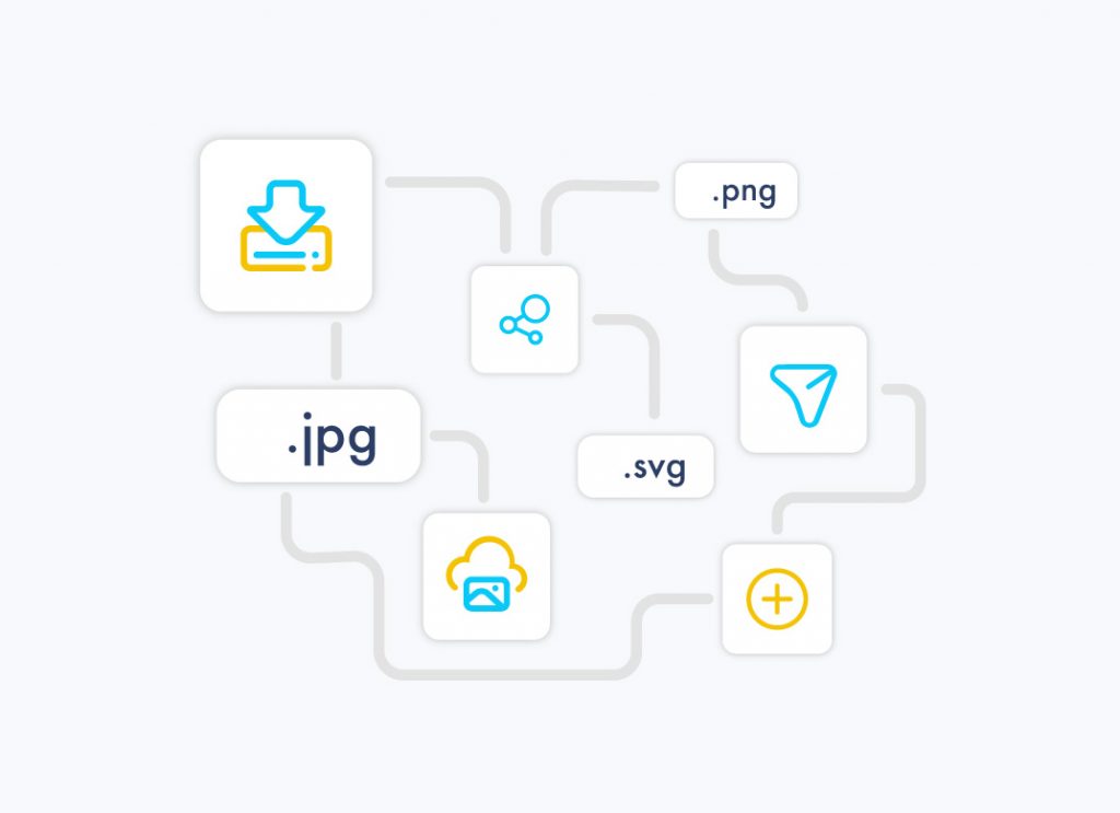 a single platform to store and manage different files as .jpg .svg .pdf and .png