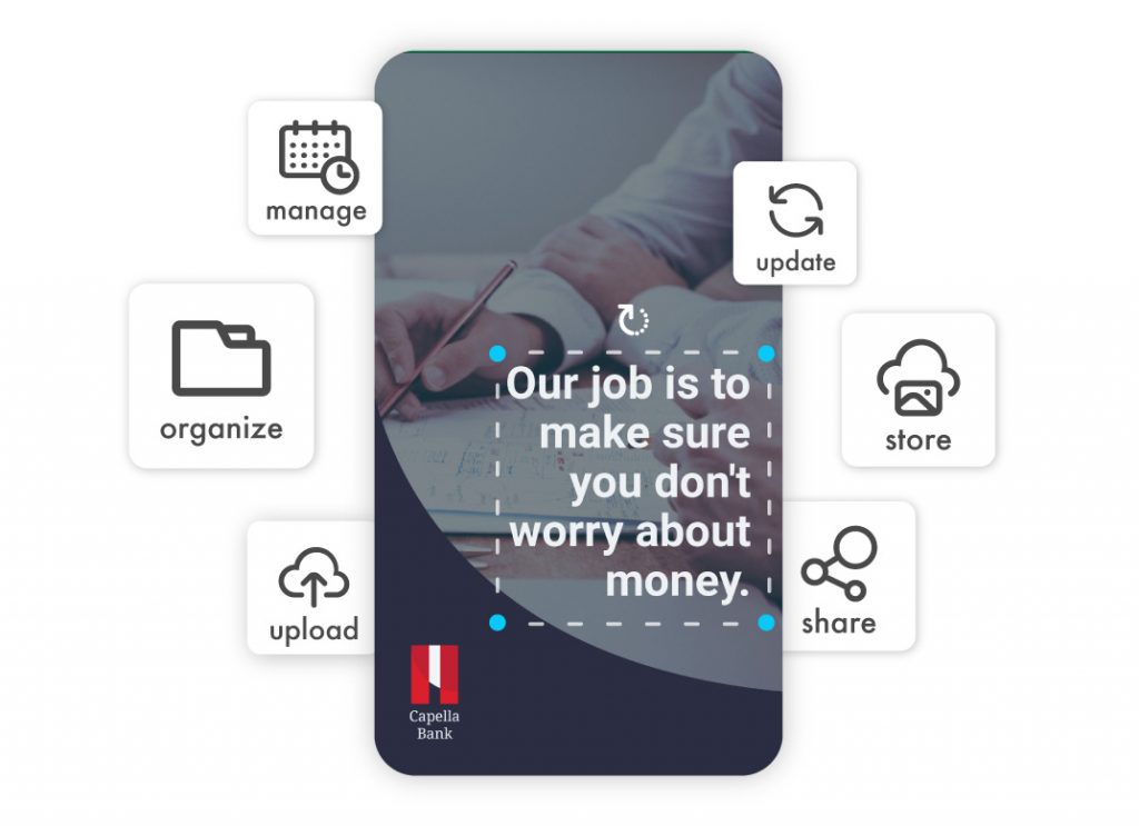 assets organized in different folders using a centralized asset manager