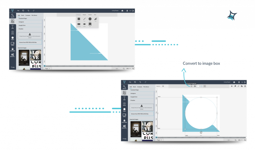 How To Place An Image Into A Shape Desygner