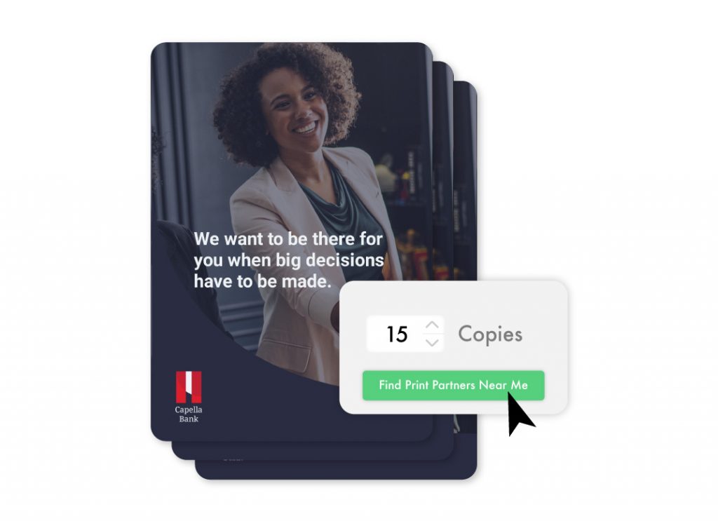 a user is requesting a print order and he is setting up the number of copies he wants