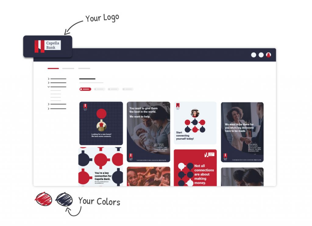 a digital marketing hub to store, manage, control and distribute your content