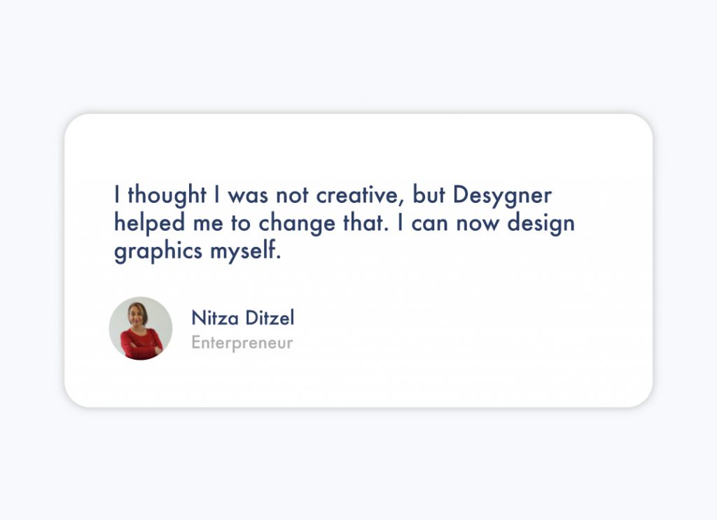 A review of Desygner from Nitza Ditzel