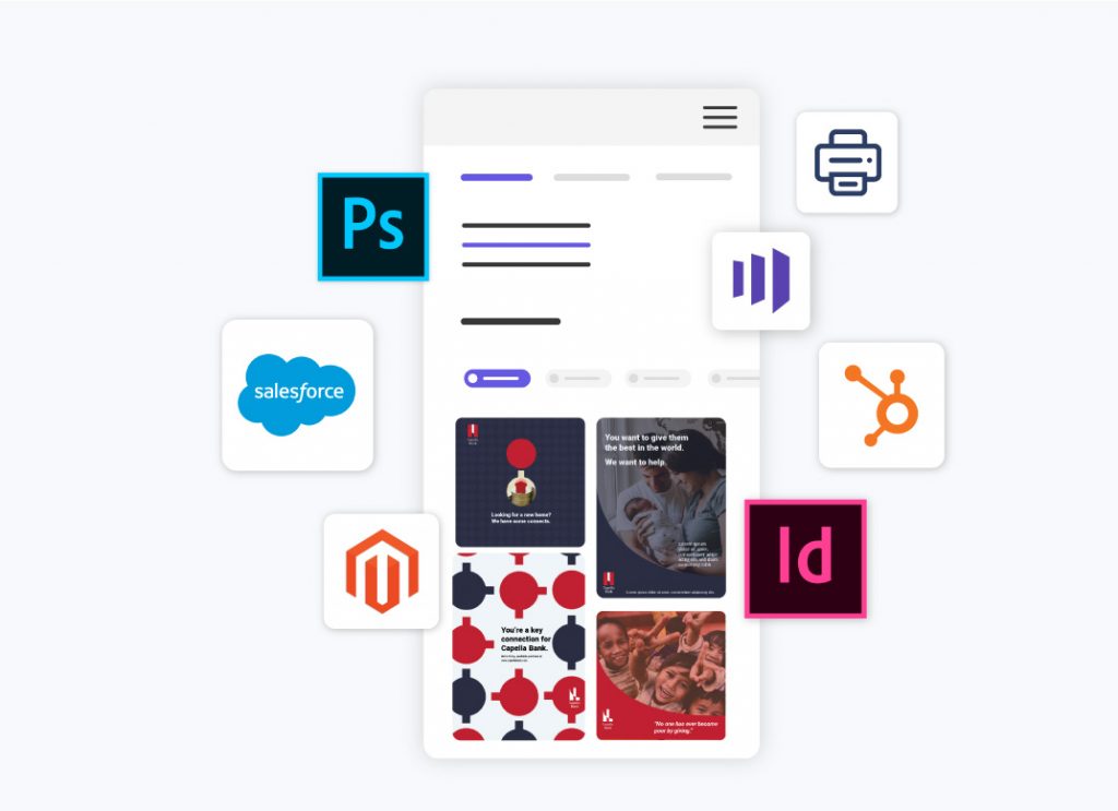 desygner enterprise can be integrated into your existing system as salesforce, photoshop, Hubspot and much more