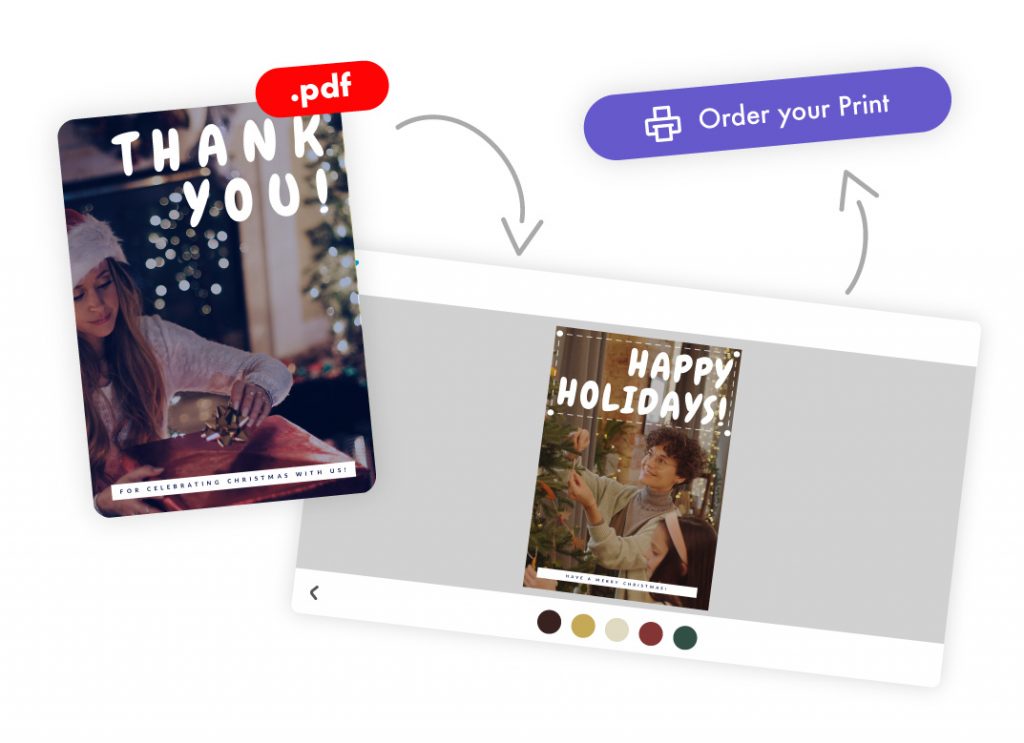Christmas Cards PDF edit and print
