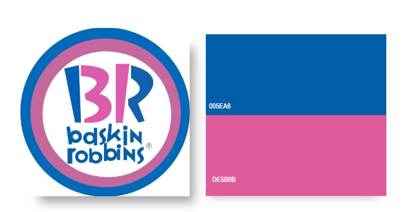 Baskin Robbins Color Palette