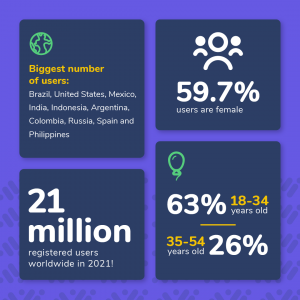 Desygner's user demographics