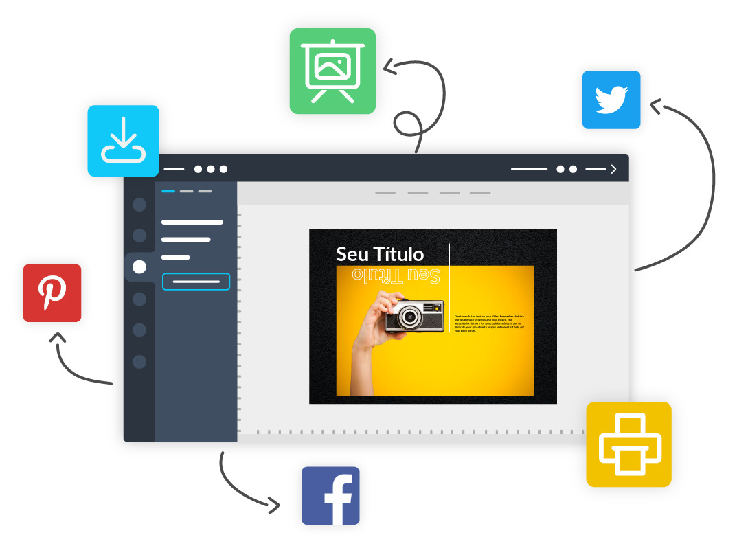 Criar slide online e gratuitamente Ferramenta de slides da Desygner