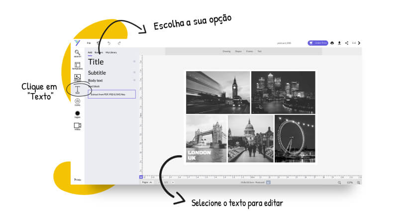 Como fazer um cartão postal online – Desygner PT