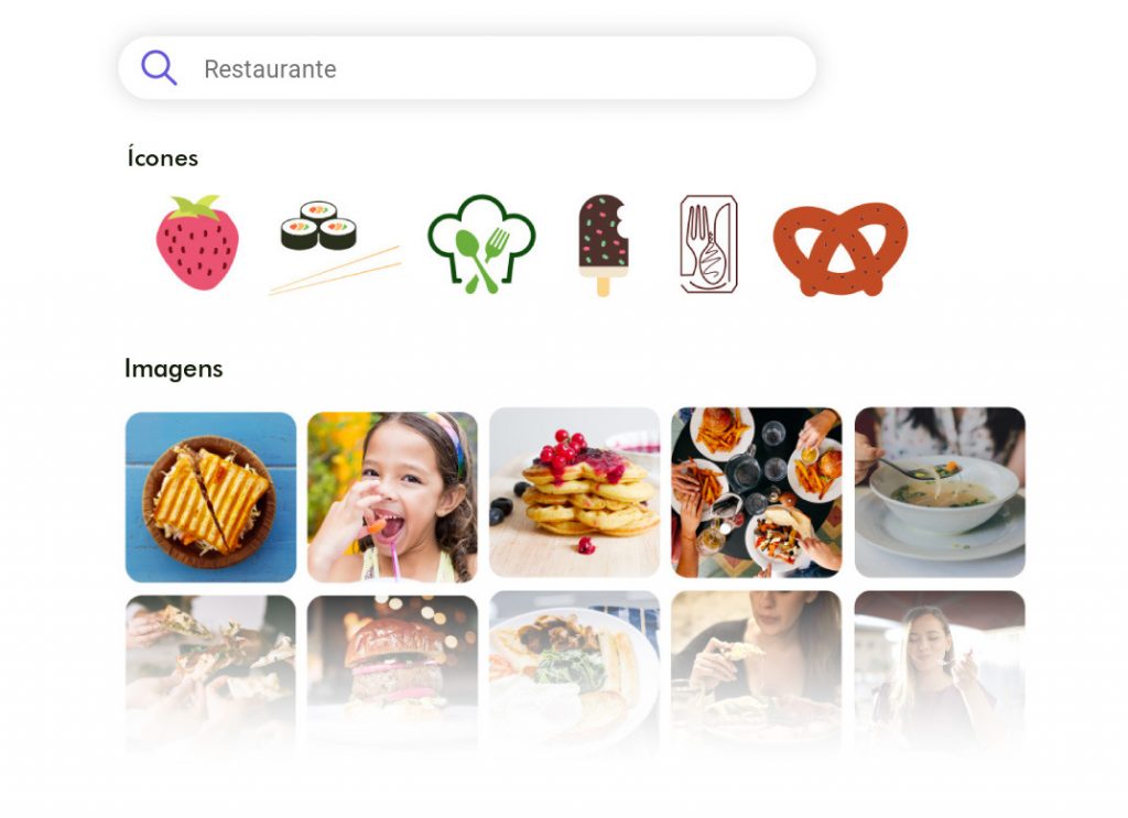 Adicionar imagens e ícones